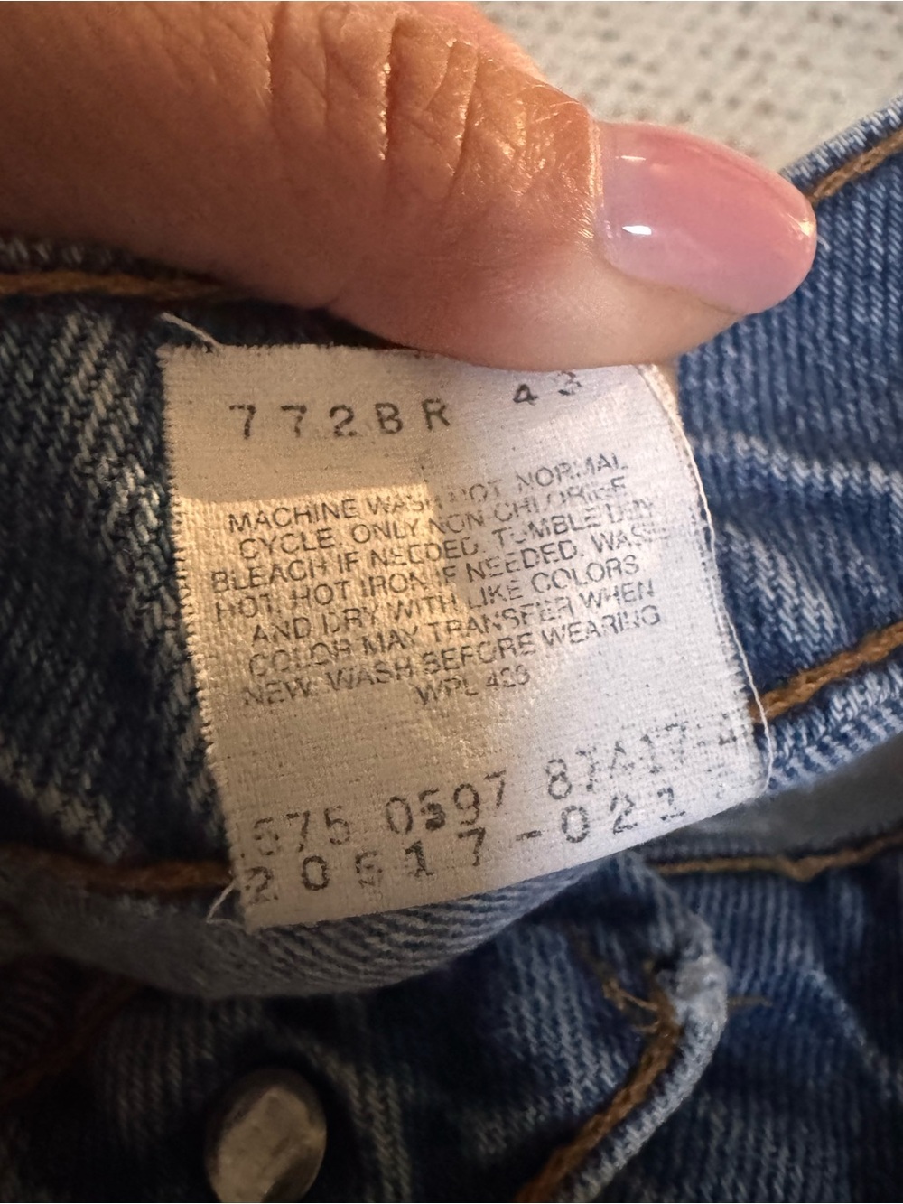 Vintage 90’s Orange Tag 517 Levi's Light Blue Jeans - Picture 7 of 7